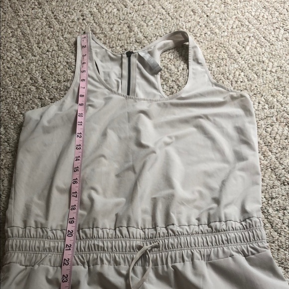 Athleta Revive Wide Leg Cream Halter Jumpsuit - Picture 12 of 13